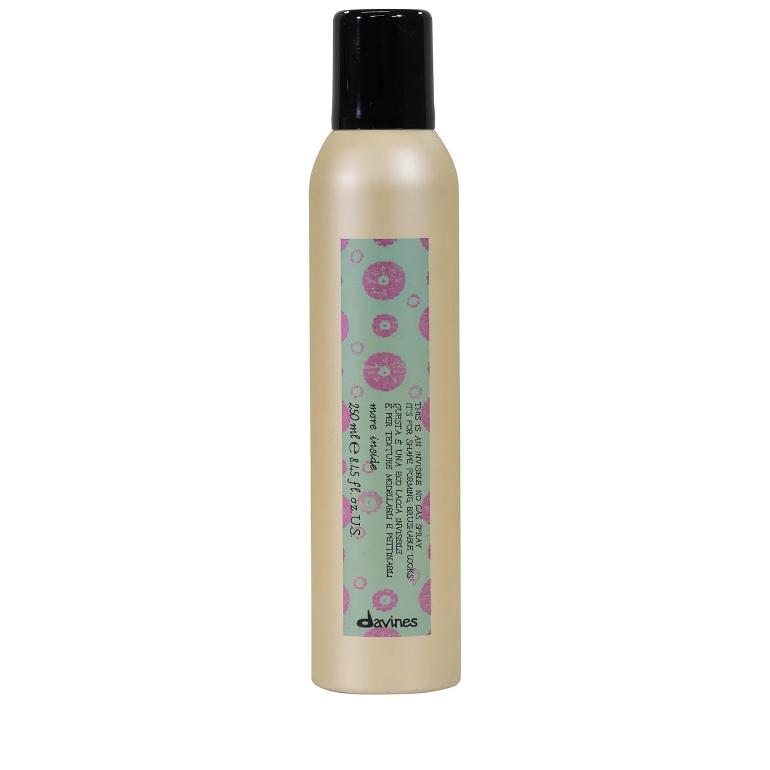 Davines This Is An Invisible No Gas Spray, Medium Hold Natural Finish - Неаэрозольный спрей для фиксации кистью - Быстросохнущий и влагостойкий, 8,45 жидких унций