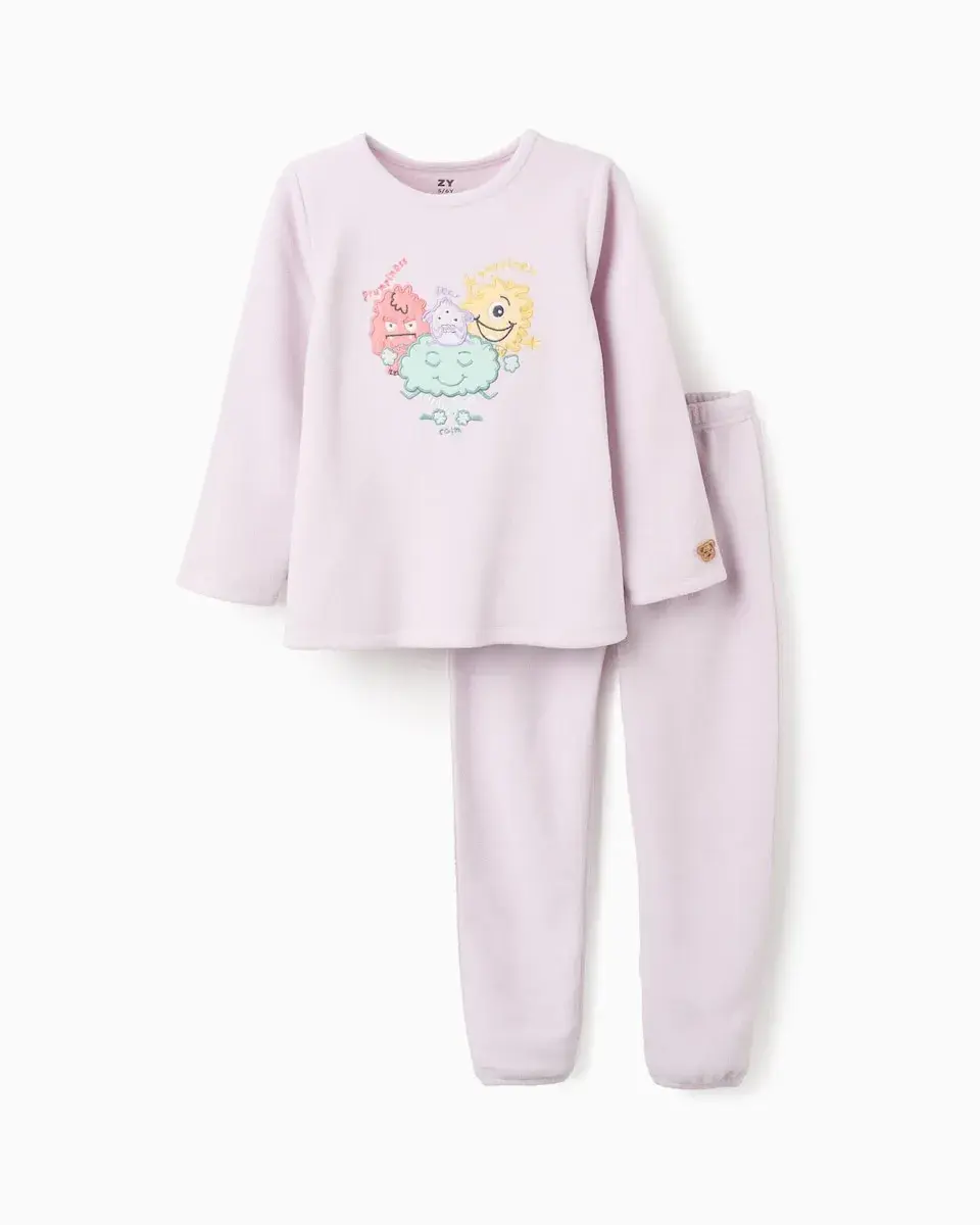 

Детская флисовая пижама с рисунком Монстры эмоций Zippy, сиреневый