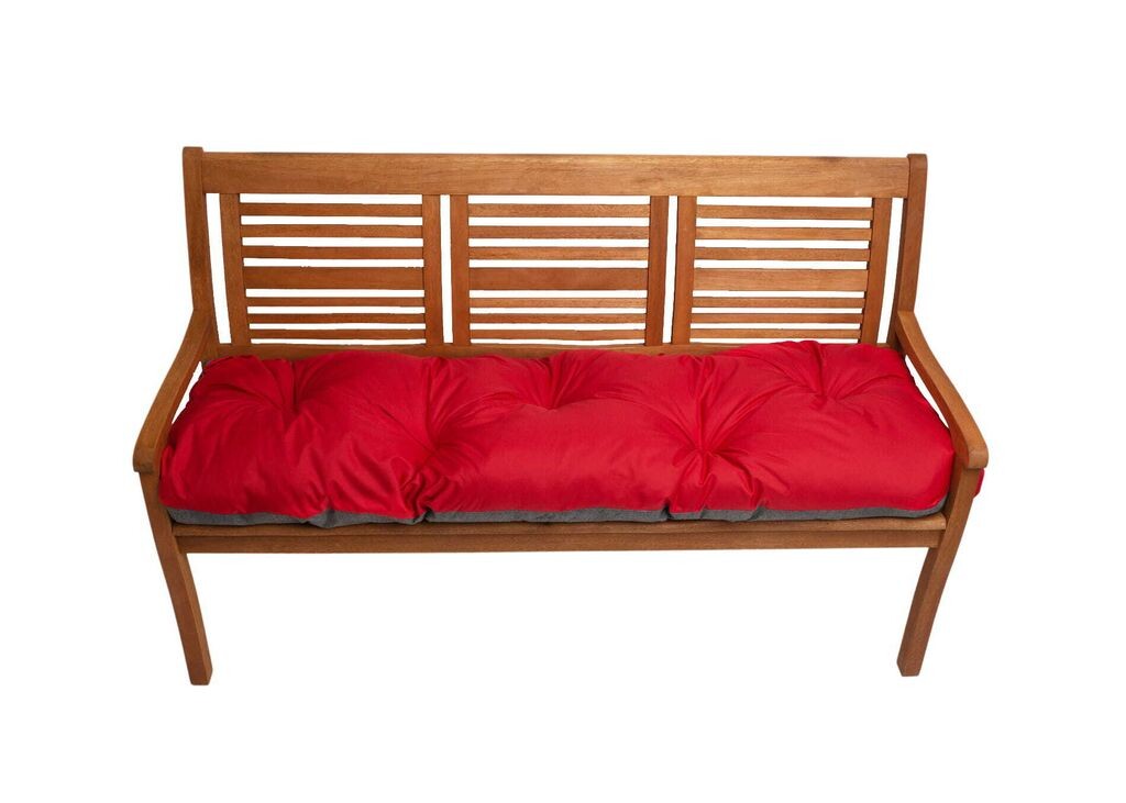 

Подушка для скамейки 120х50см, подушка для садового сиденья, подушка для сада, подушка для качелей на веранде, подушка напольная розовая. Setgarden, красный