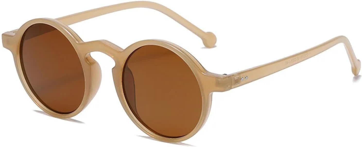 

Солнцезащитные очки с защитой от УФ-излучения UV400 | Круглые линзы зеленого и черного цвета | для женщин и мужчин, для занятий спортом на открытом воздухе и вождения DSVIGF, Brown-brown