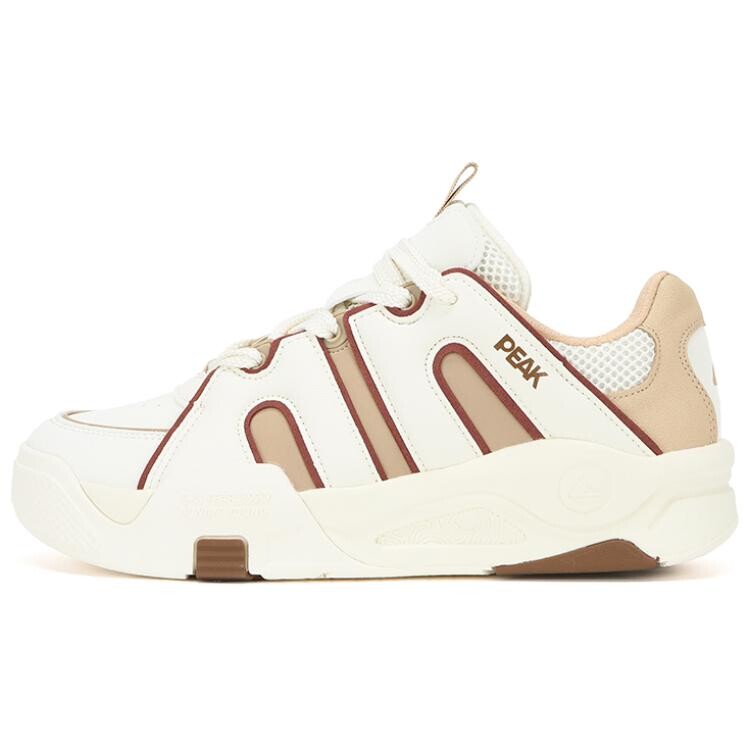 

Кроссовки PEAK Tai Ji1.0 Skateboarding Shoes Men Low-top Off-white/chestnut Brown, коричневый