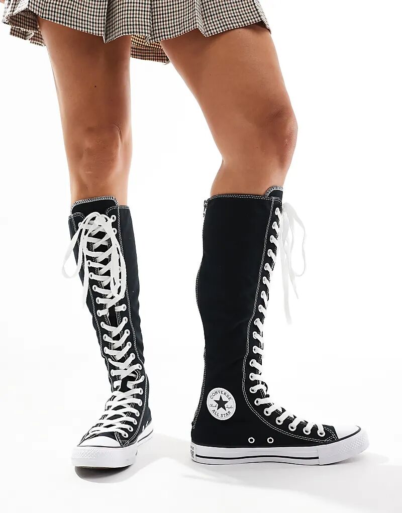 Кроссовки Chuck Taylor All Star Knee High черного и белого цвета Converse — фото 4
