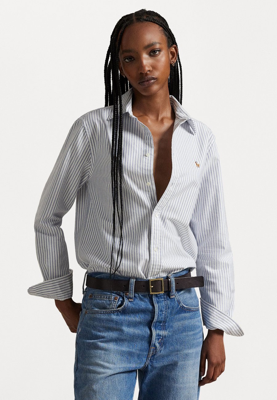 

Блуза Polo Ralph Lauren CLASSIC FIT STRIPED OXFORD SHIRT, White/Heritage Royal/Light Blue