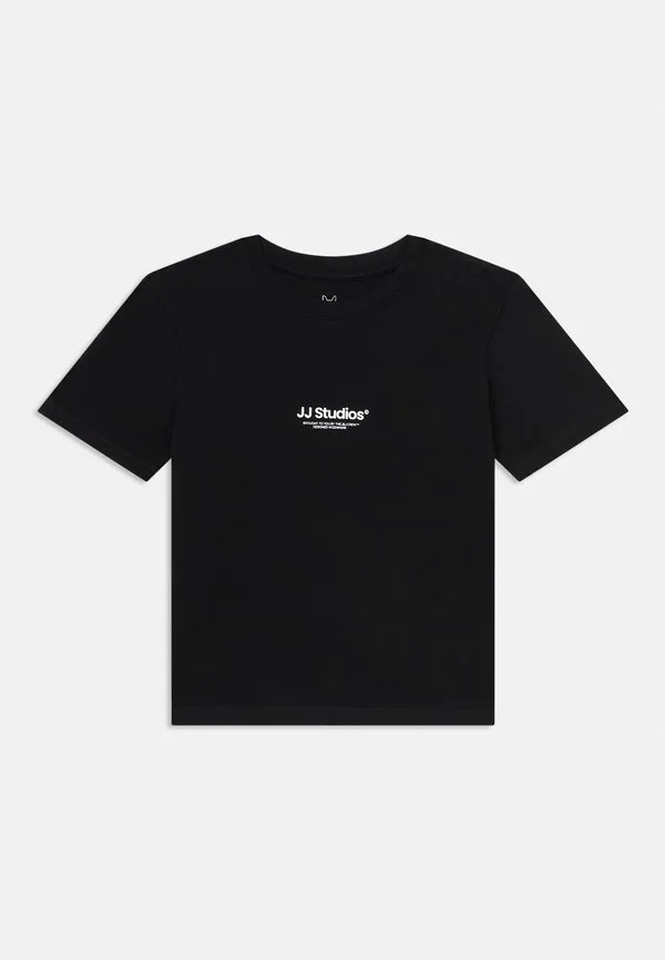 Футболка jjesoho с круглым вырезом и принтом Jack & Jones Junior, Black
