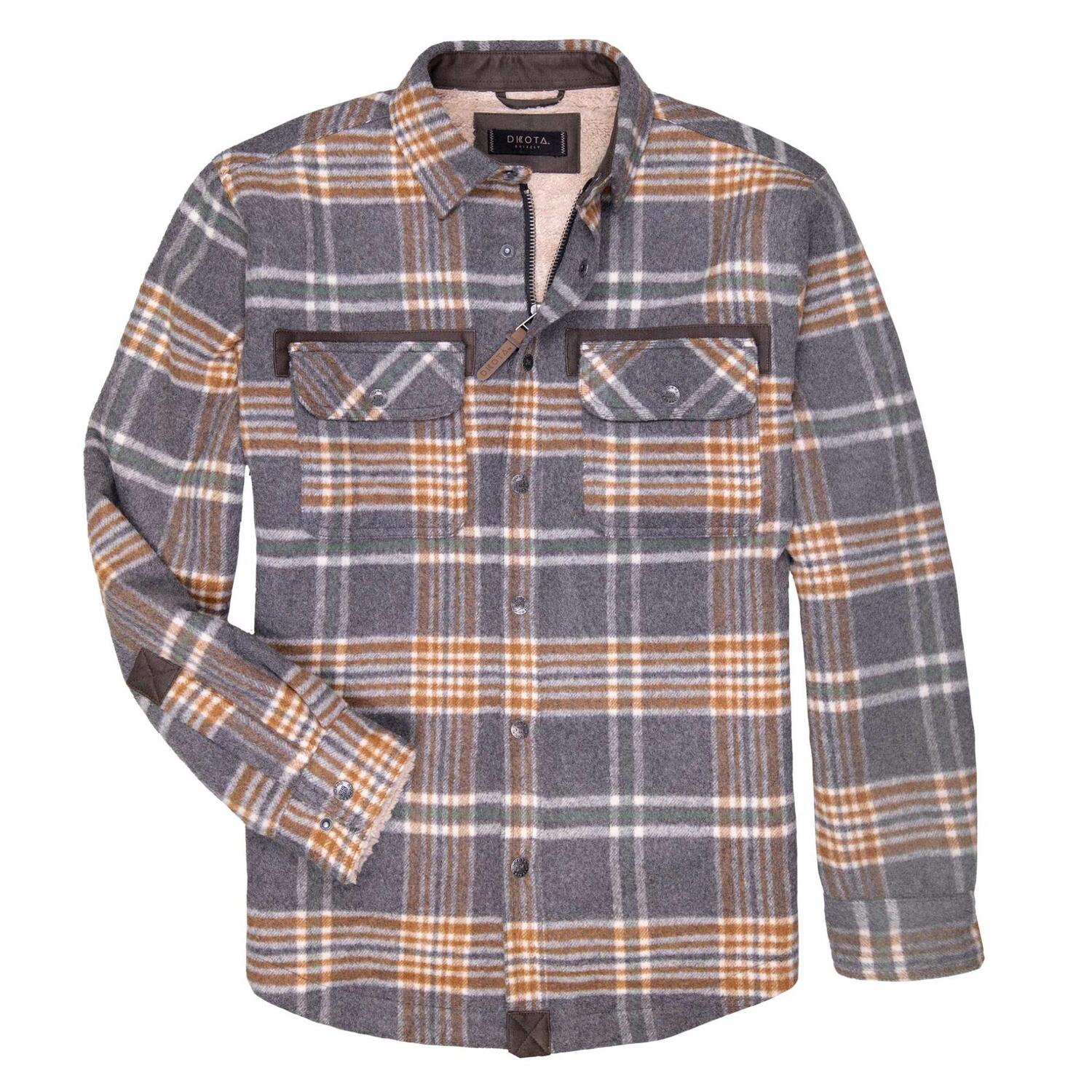 

Мужская фланелевая куртка Burke Dakota Grizzly, Pewter