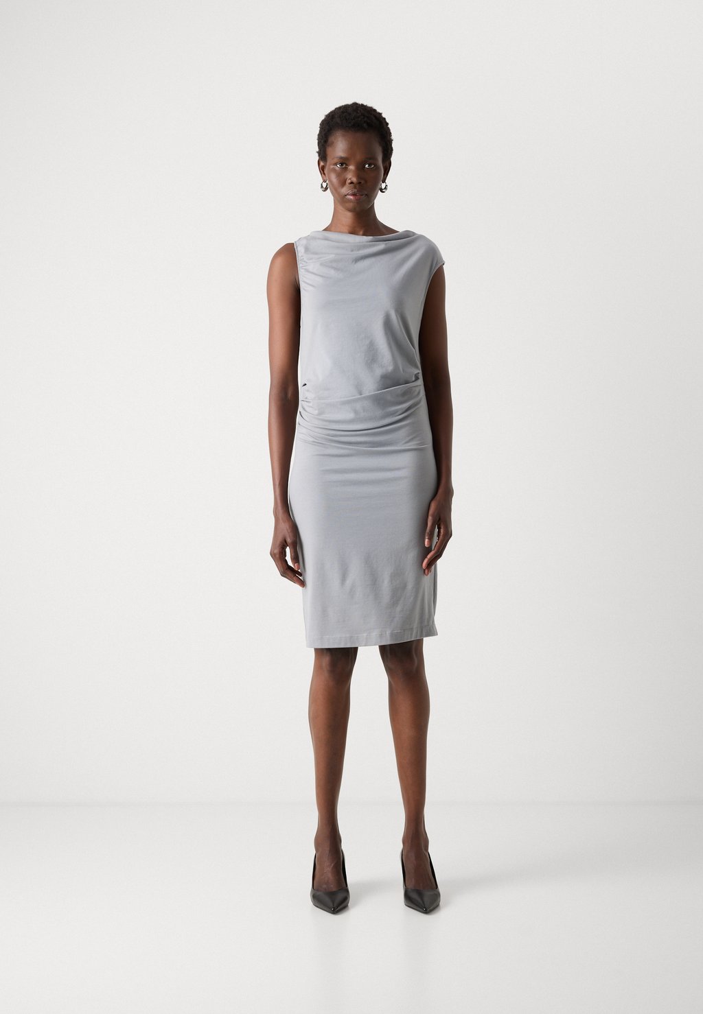 Платье из джерси ENILA - Shift dress BOSS, бирюзовый — фото 3