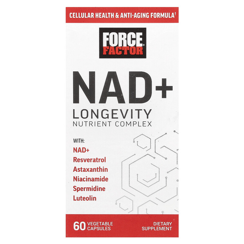 

Force Factor, NAD + Longevity Nutrient Complex, 60 растительных капсул