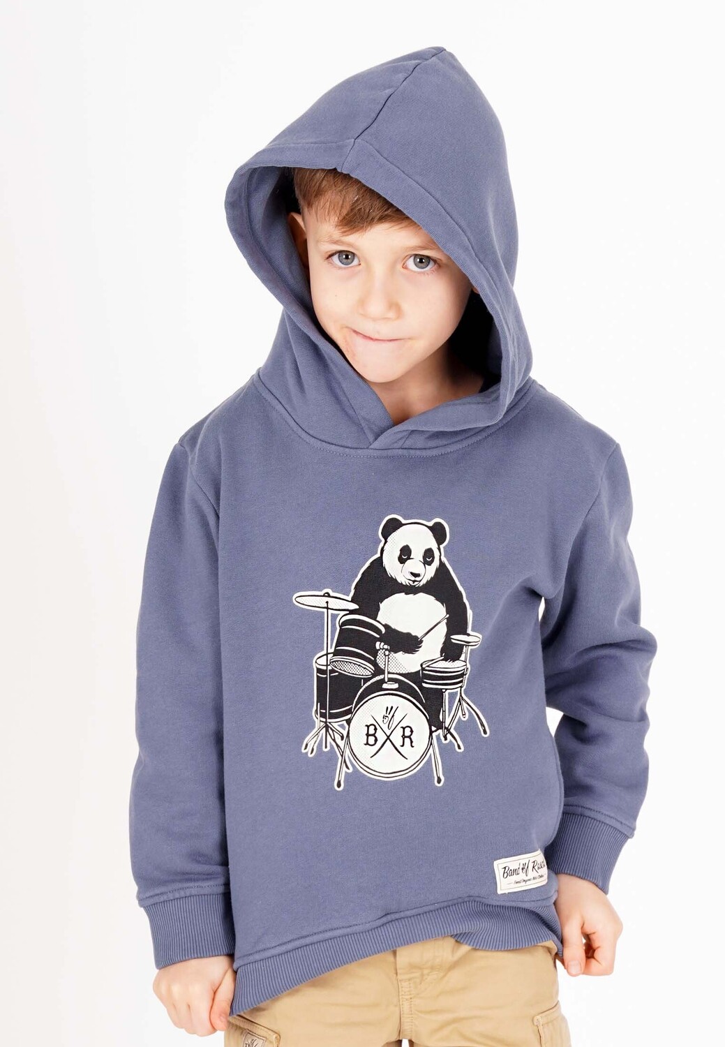 Пуловер Band of Rascals Kapuzen Panda, цвет dove blue — фото 2