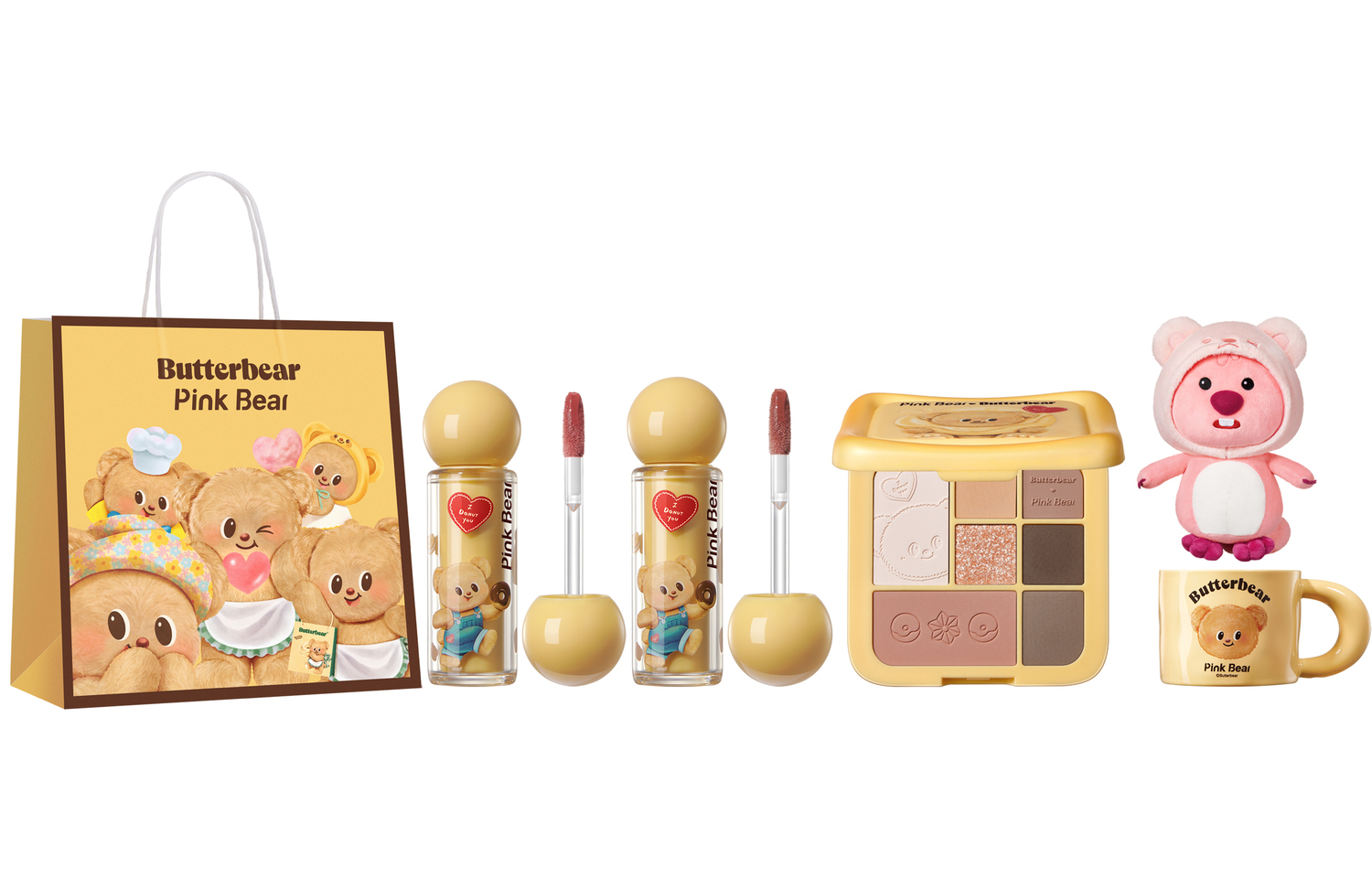 

Набор косметики для женщин Pink Bear, N04+N13+Eye Shadow 01 (Doll Set)