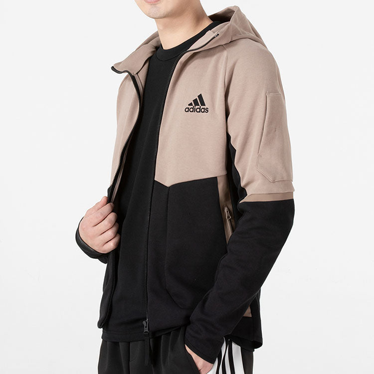 Куртка adidas Contrasting Colors Athleisure Casual Sports Hooded Jacket Colorblock HE5033 — фото 4