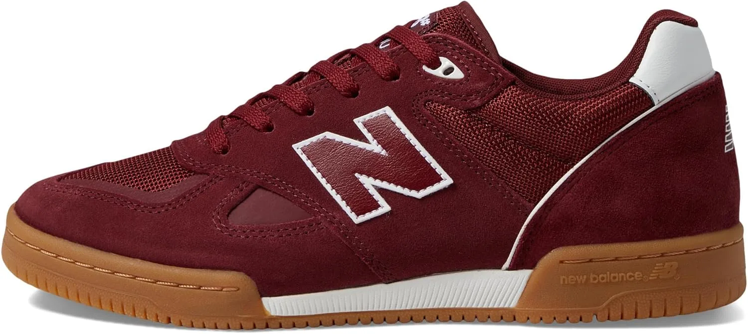 Мужские скейтбордические кроссовки New Balance 600-Knox, бордовый — фото 4