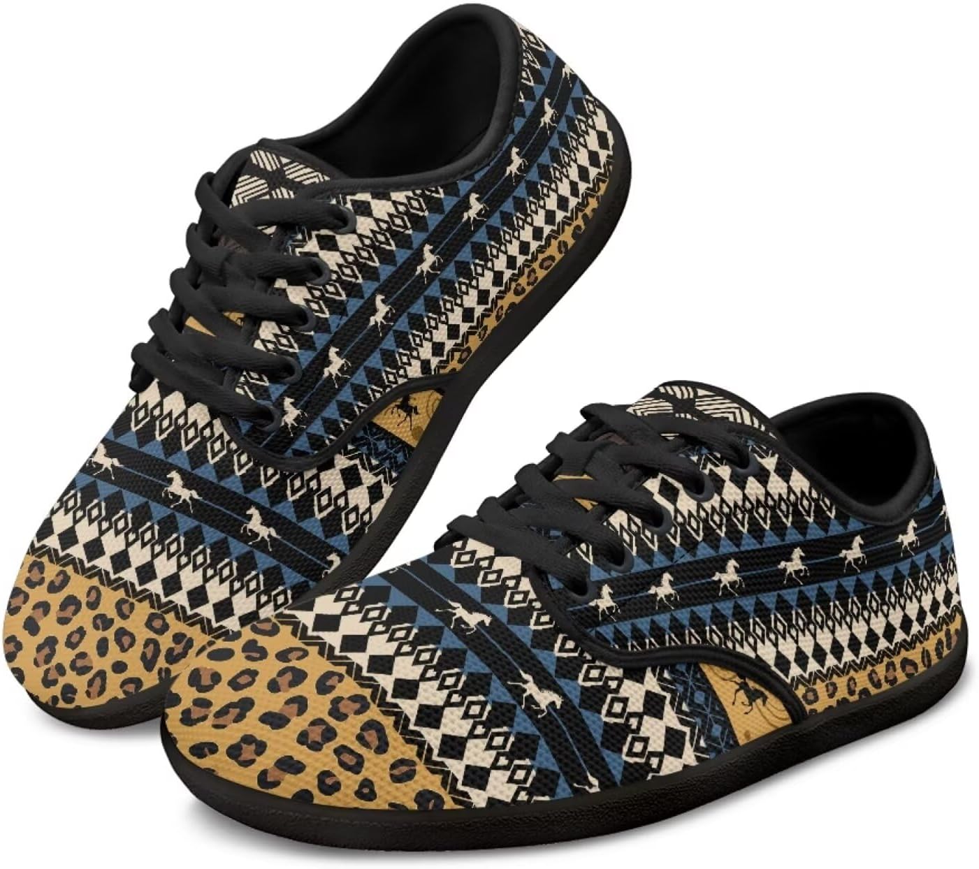 

Кроссовки на шнуровке с графическим принтом Chaqlin, Aztec Horse