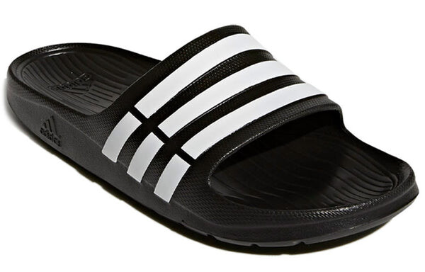 Кроссовки duramo slide 'black' Adidas, черный — фото 3