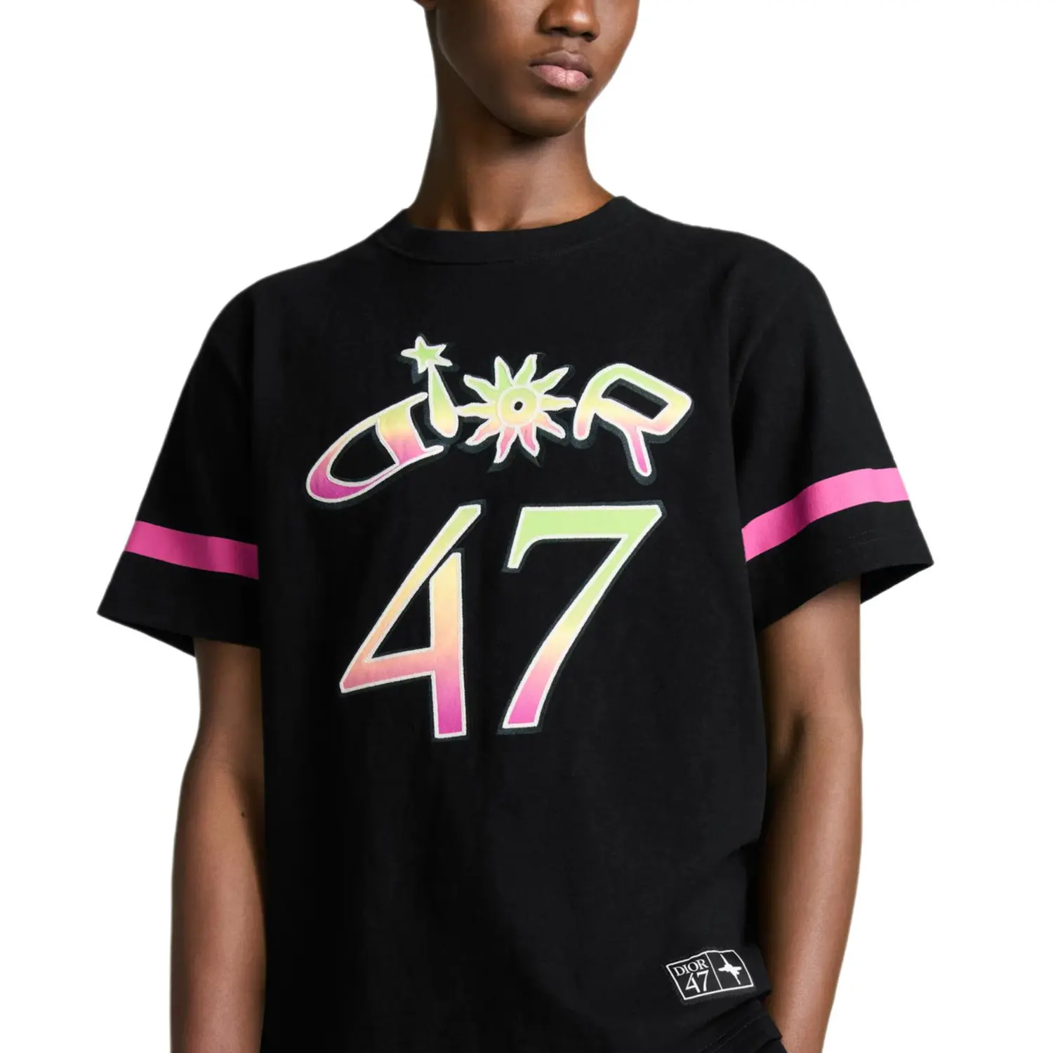 Футболка Lewis Hamilton Collaboration Series FW25 Loose Fit мужская DIOR, черный — фото 4