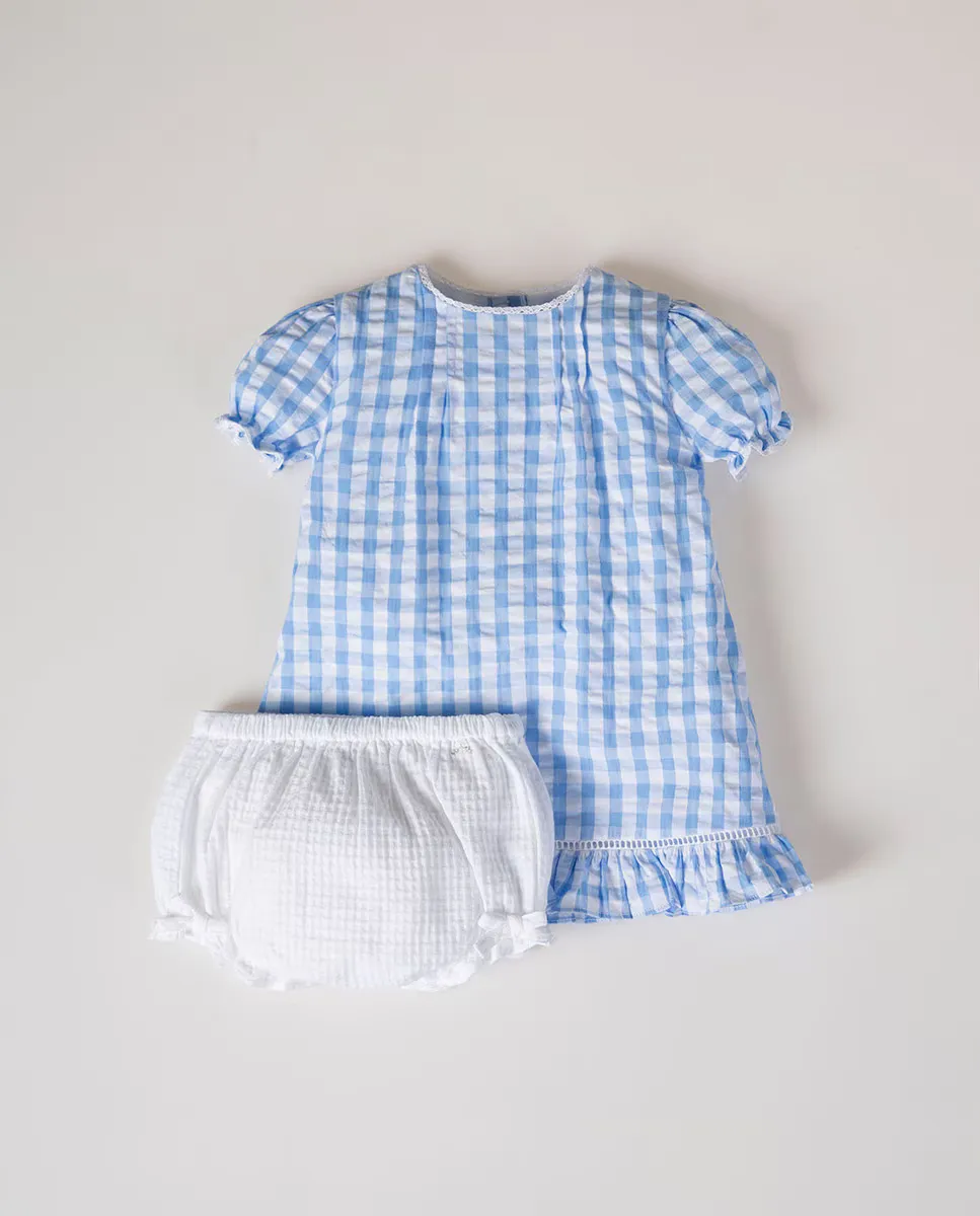 

Платье Mini con Braguita de bebé niña NANOS, синий