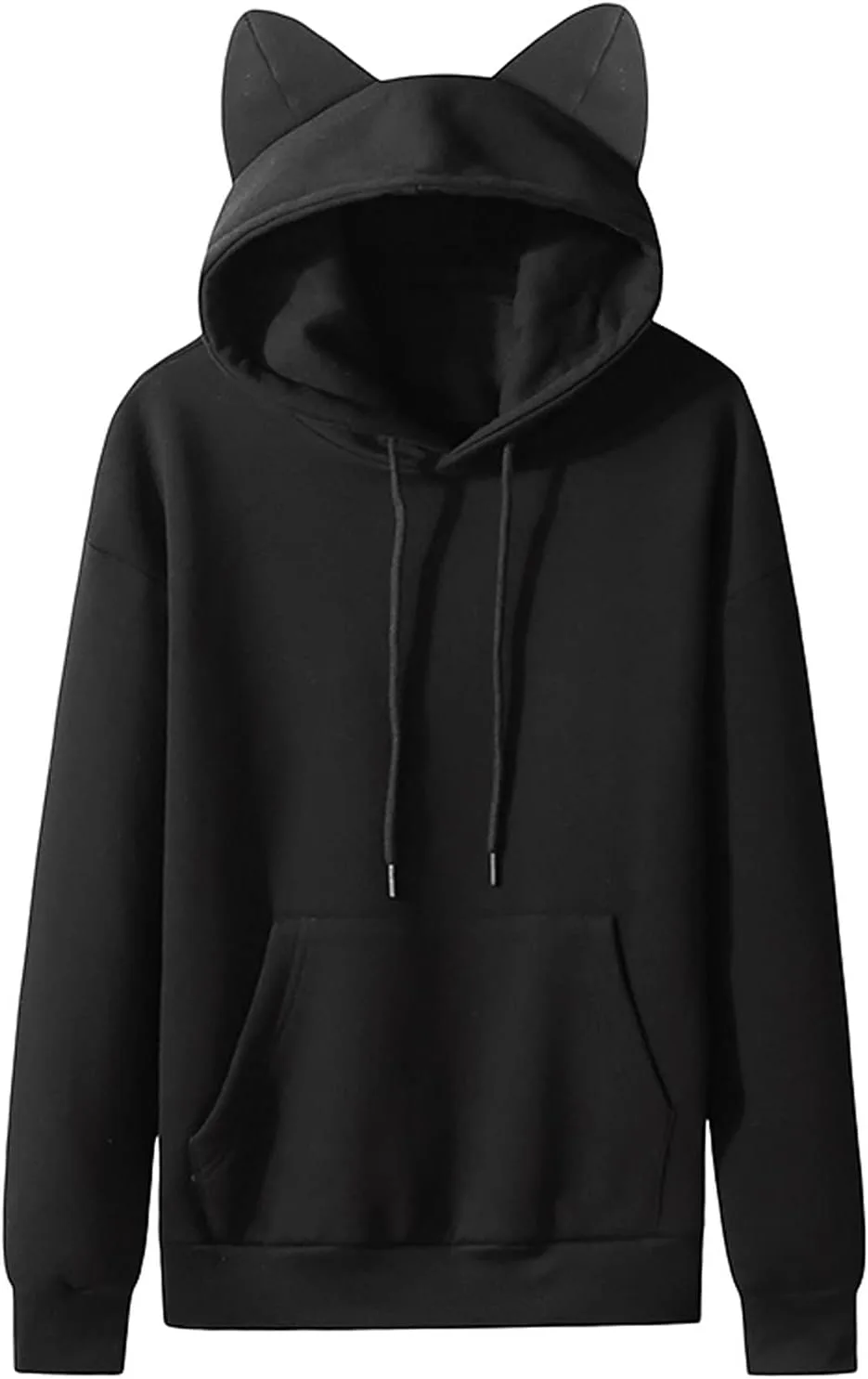 

Мужская толстовка с капюшоном и кошачьими ушками, Kawaii