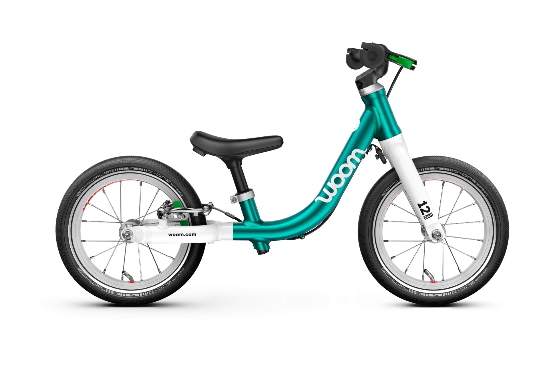 

Детский велосипед WOOM GO 1 - 12 дюймов - 2025, цвет Türkis|metallic turquoise