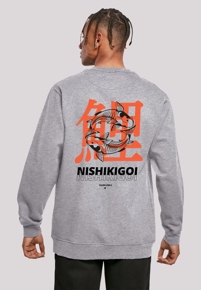 

Толстовка F4NT4STIC "Nishikigoi Koi Japan Graphic", принт, серый