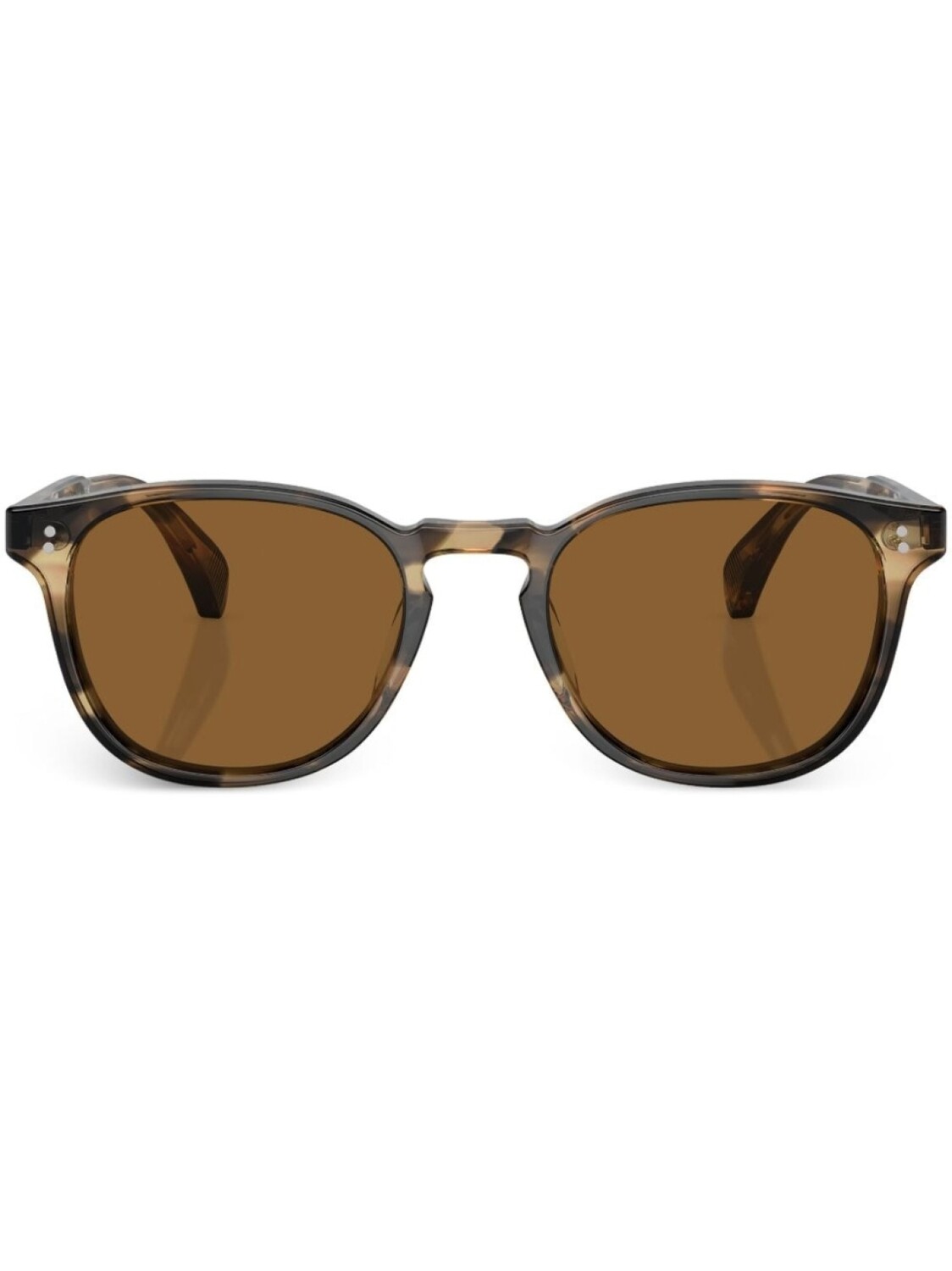 

Oliver Peoples солнцезащитные очки Finley в круглой оправе, коричневый