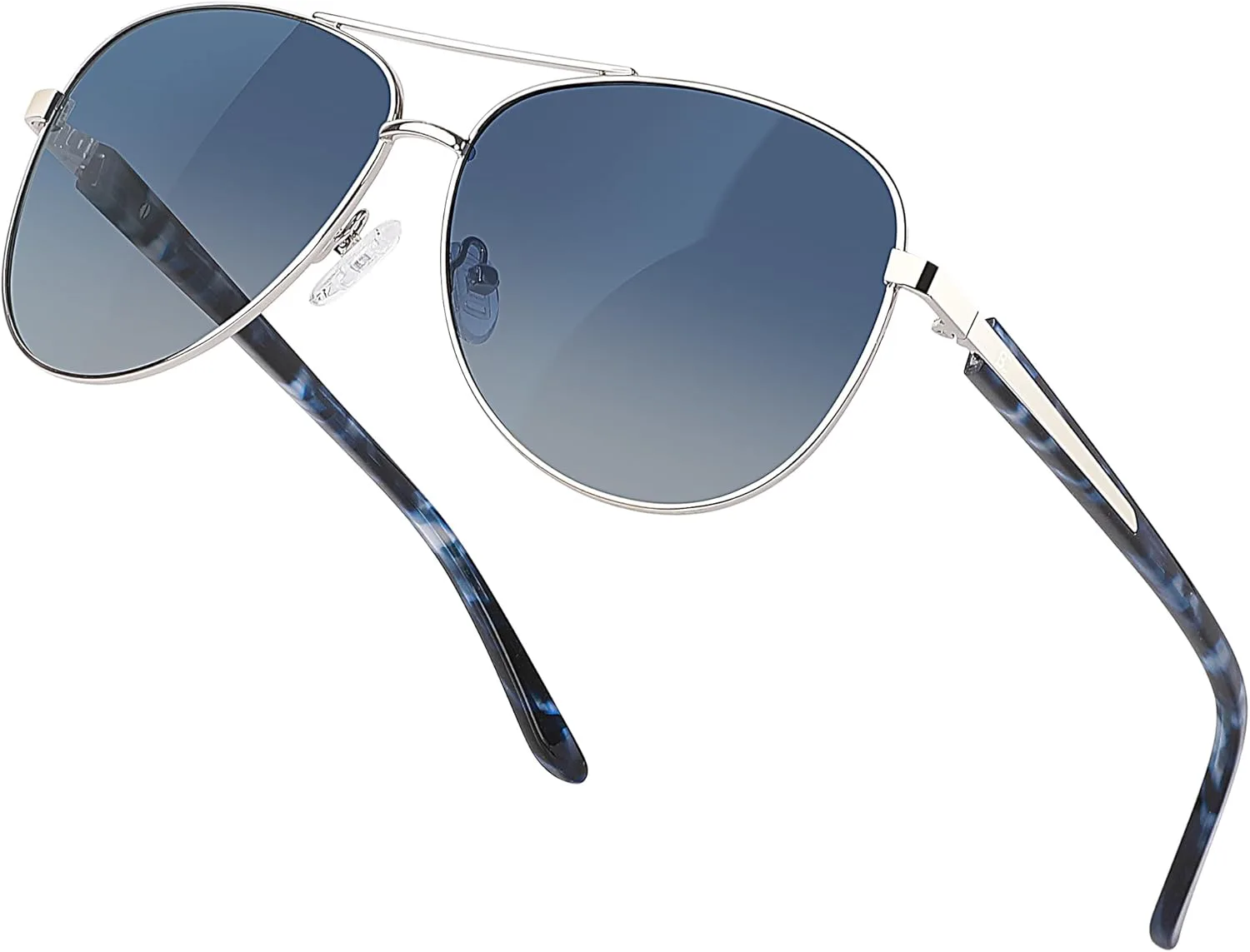 

Женские поляризованные солнцезащитные очки-авиаторы BIRCEN: квадратные солнцезащитные очки из ацетата с защитой от УФ-излучения в классическом ретро-стиле, F-blue