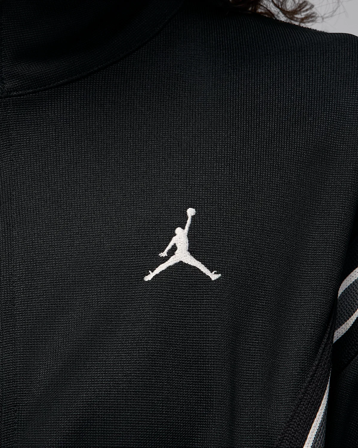 Женская куртка-трек с полной застежкой-молнией Jordan Brooklyn, Black/Sail — фото 4