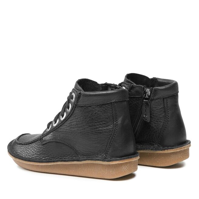 Ботинки женские Clarks FunnyCedar на шнуровке, черный — фото 3