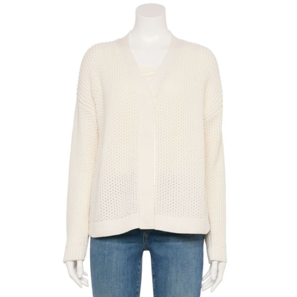 

Женский адаптивный кардиган с закрытым передом Sonoma Goods For Life, цвет polar beige