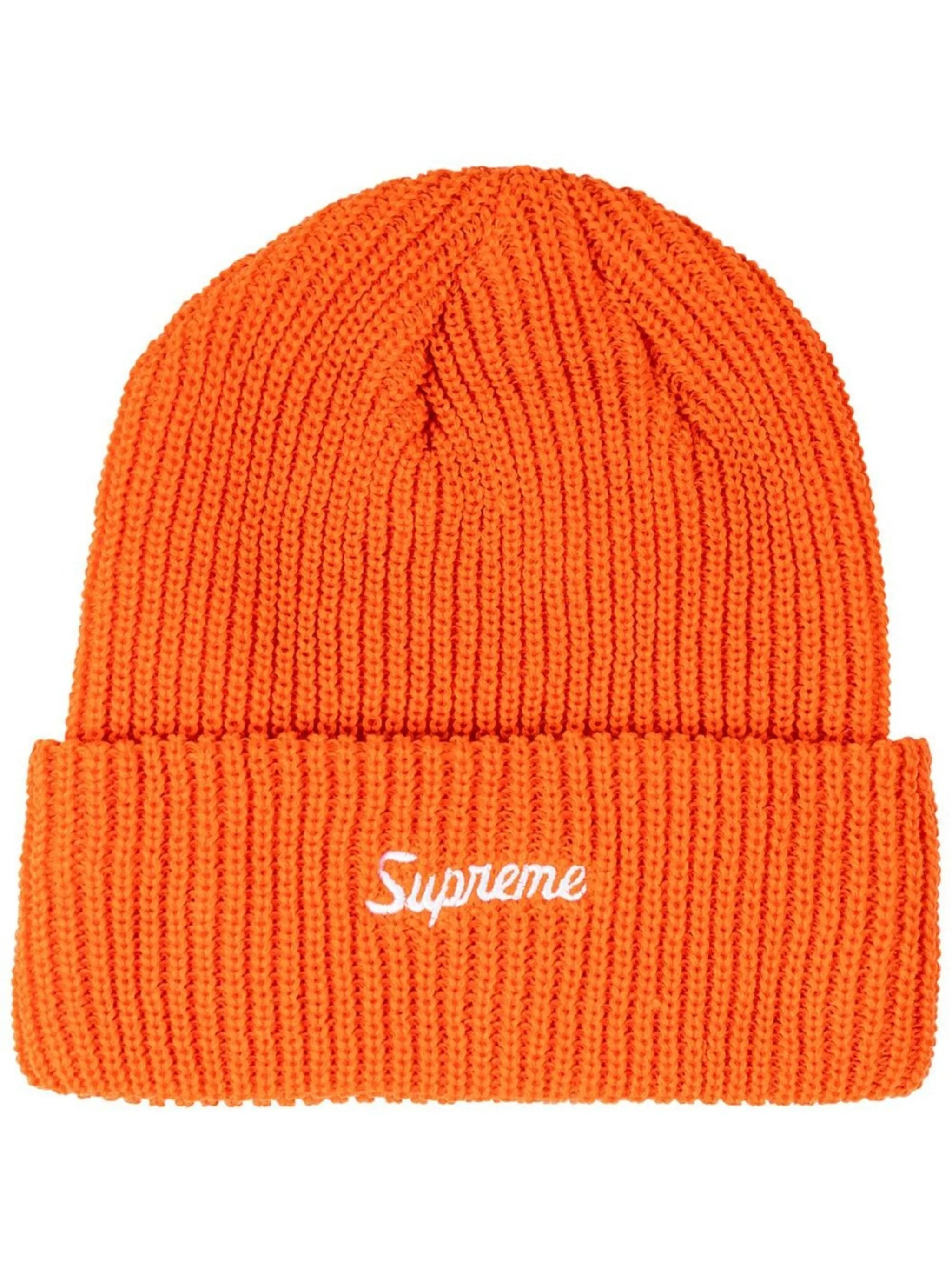 

Шапка бини крупной вязки Supreme, красный