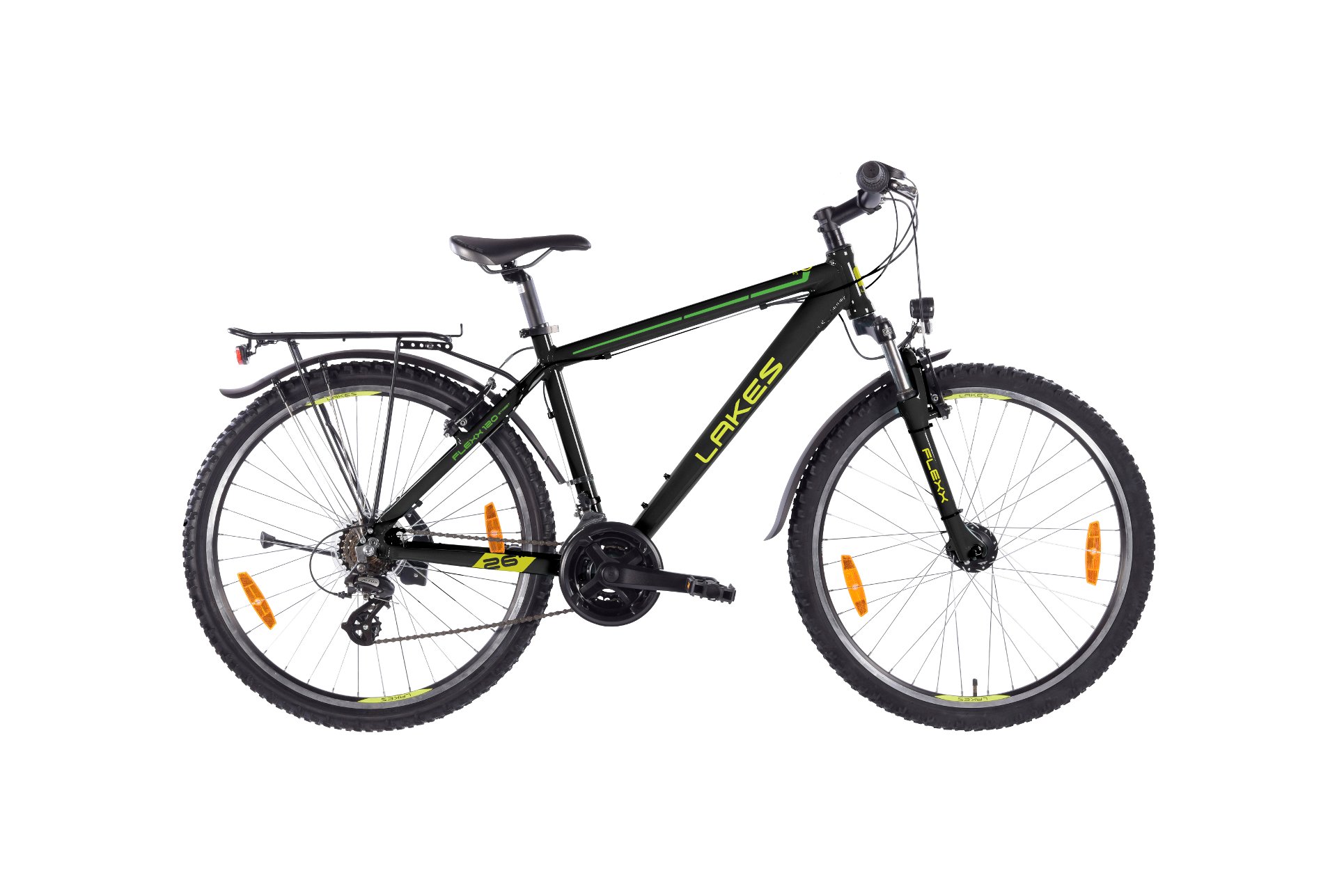 

Велосипед для подростков Lakes Flexx 120 street - 26 дюймов - diamant - 2026, schwarz | blackneon yellowneon green