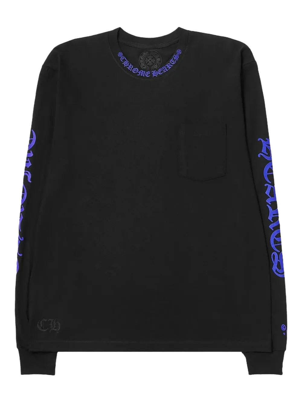 

Футболка с длинными рукавами и логотипом (1988 год) Chrome Hearts, черный