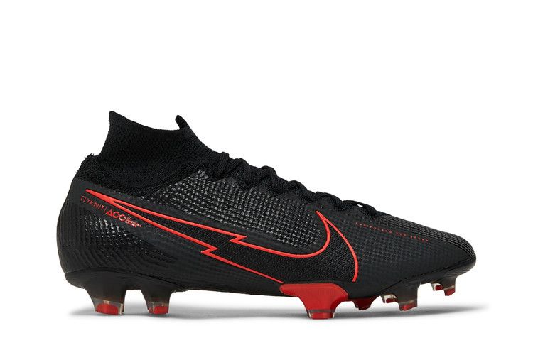 Бутсы Nike Mercurial Superfly 7 Elite FG 'Chile Red Pack - Black', черный — фото 2