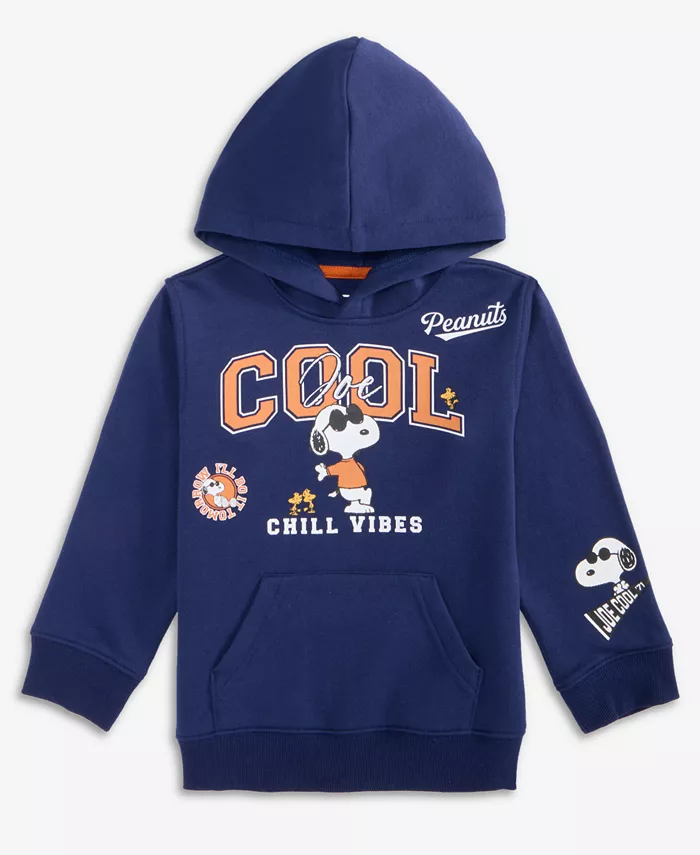 

Детская толстовка с длинным рукавом Snoopy для мальчиков 2T-4T Epic Threads, синий