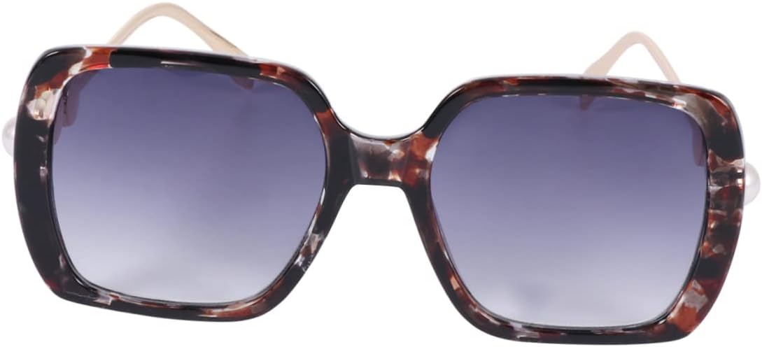 

Модные солнцезащитные очки для женщин, украшенные различными элементами, квадратной формы, с леопардовым принтом и линзами чайного цвета. Удобная посадка для ношения в течение всего дня Holibanna, Leopard