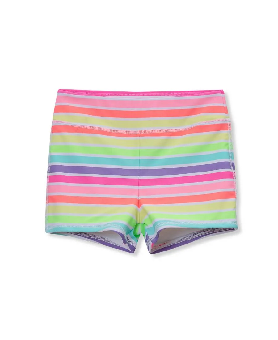 Детские плавки-шорты с хлоростойкостью Lands' End, Rainbow Stripes