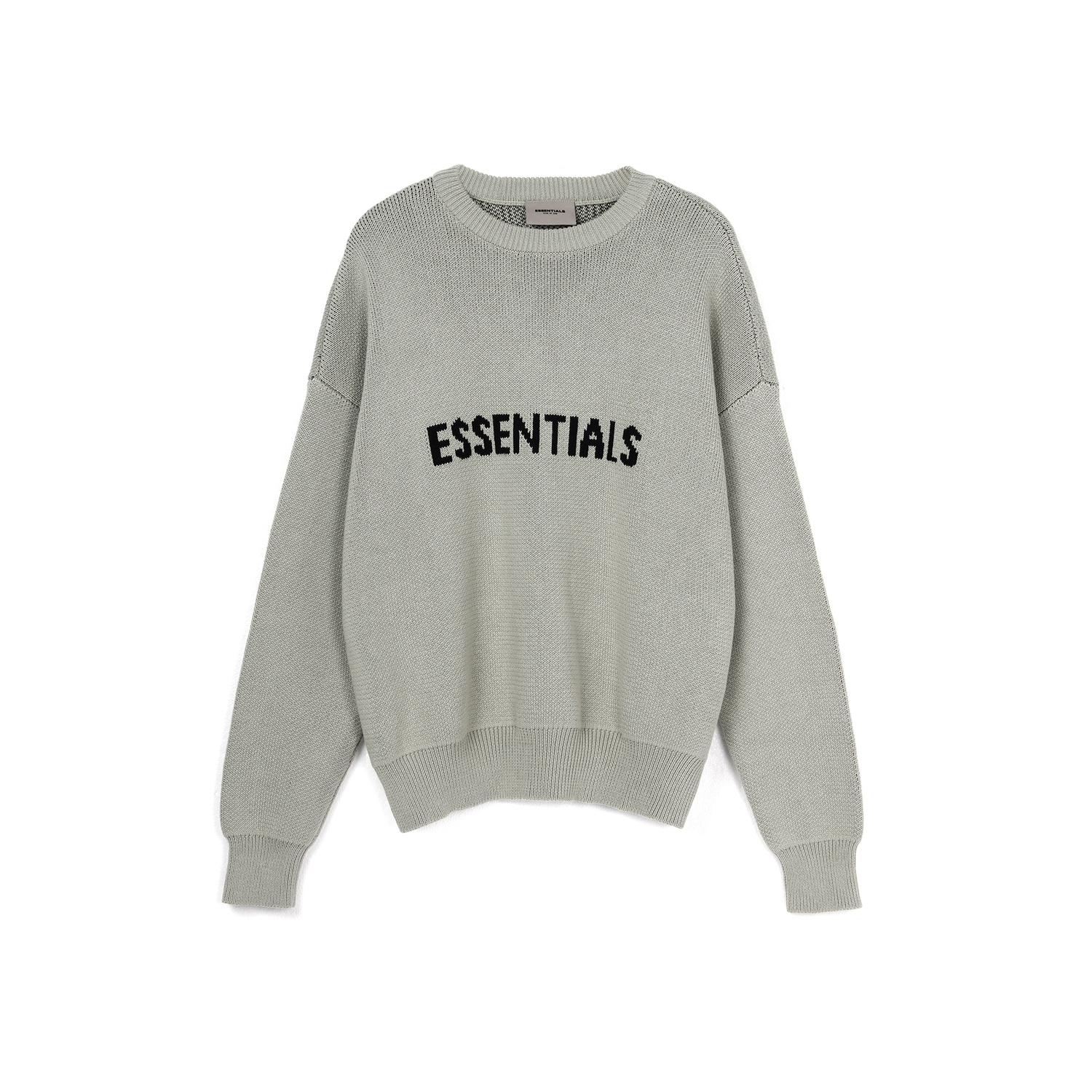 Футболка FW21 Вязаный Свитер Зеленый Бетон Fear Of God Essentials — фото 2