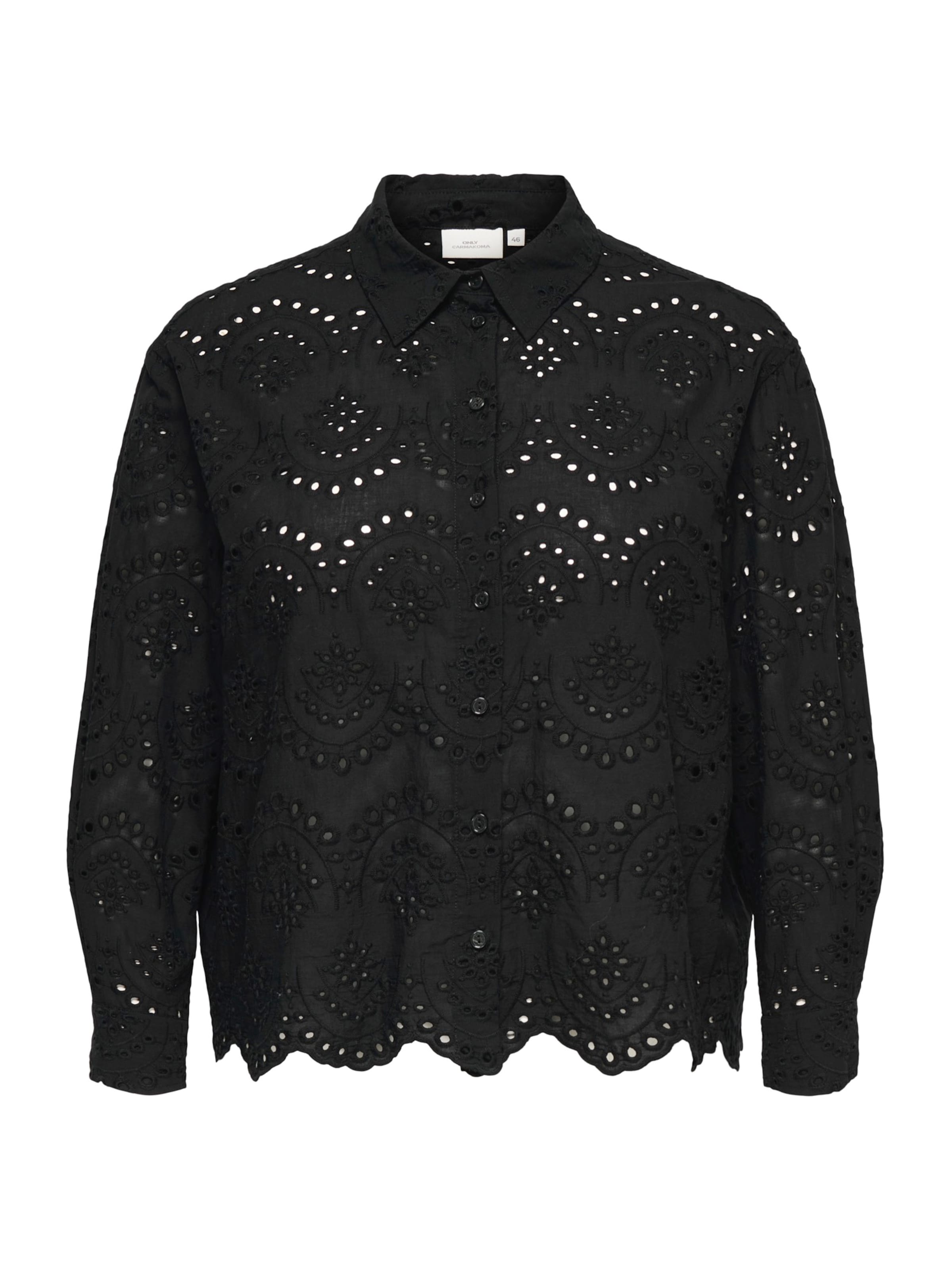 

ONLY Carmakoma Рубашка 'CARVALAIS' в черном цвете