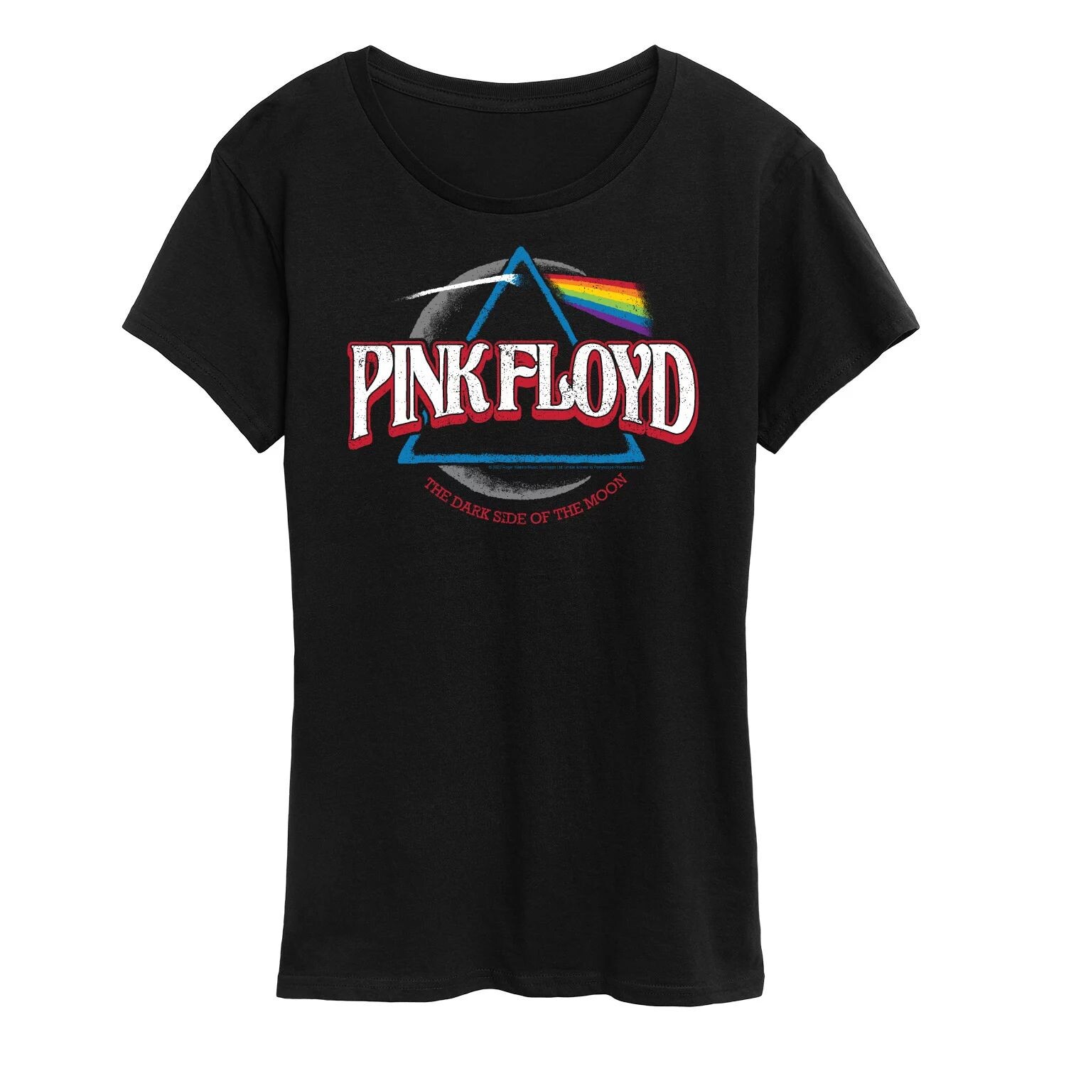 

Женская футболка Pink Floyd DSOTM с рисунком полумесяца Licensed Character, черный