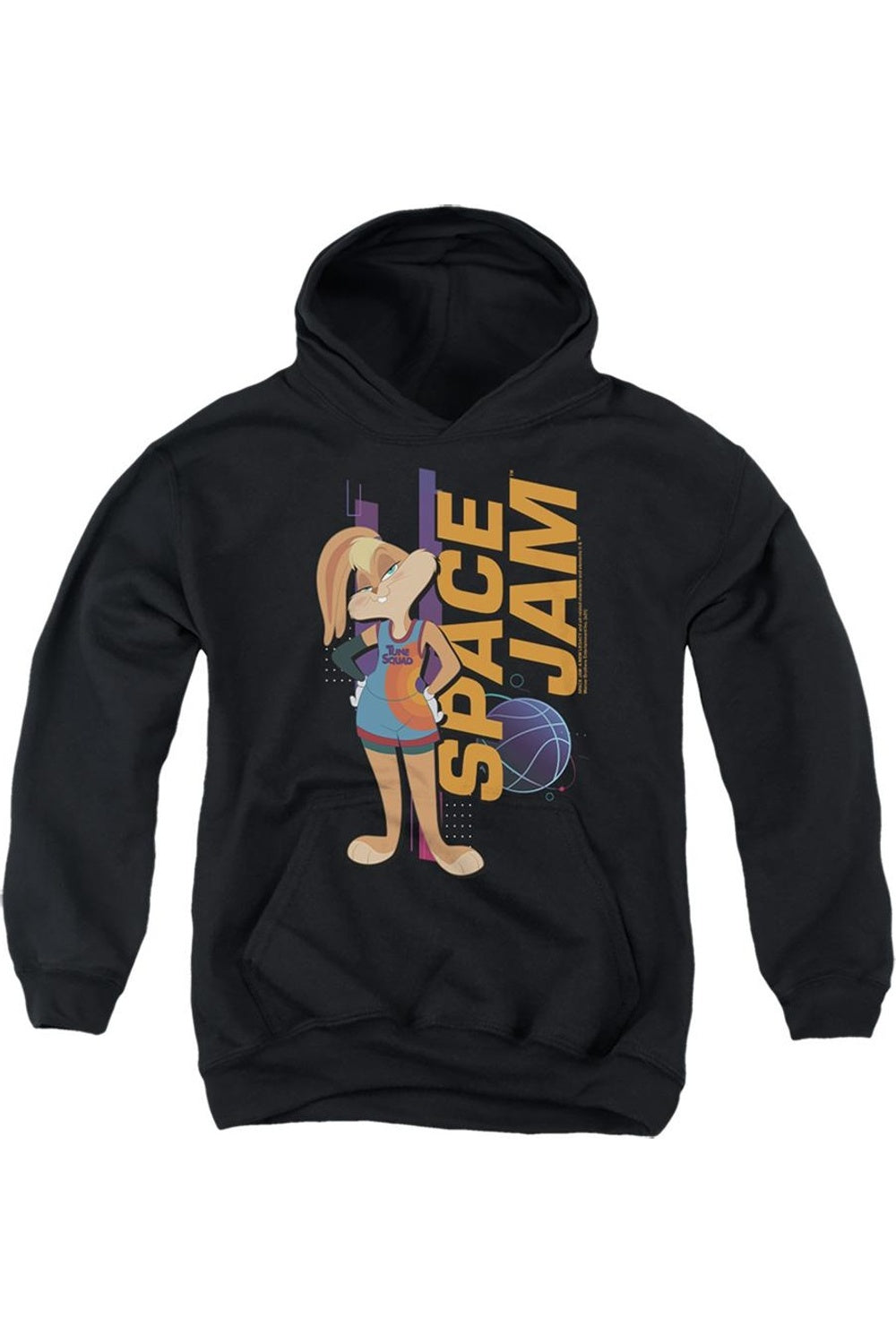 

Толстовка с капюшоном Space Jam 2 Lola Standing Youth Gildan, черный