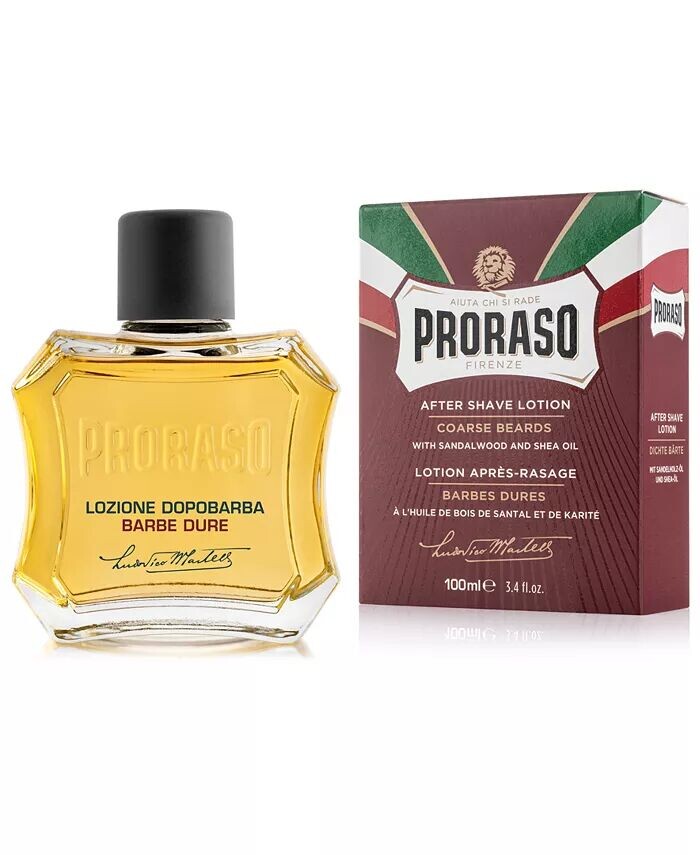 Лосьон после бритья — питательная формула для грубой бороды, 3,4 унции Proraso — фото 2