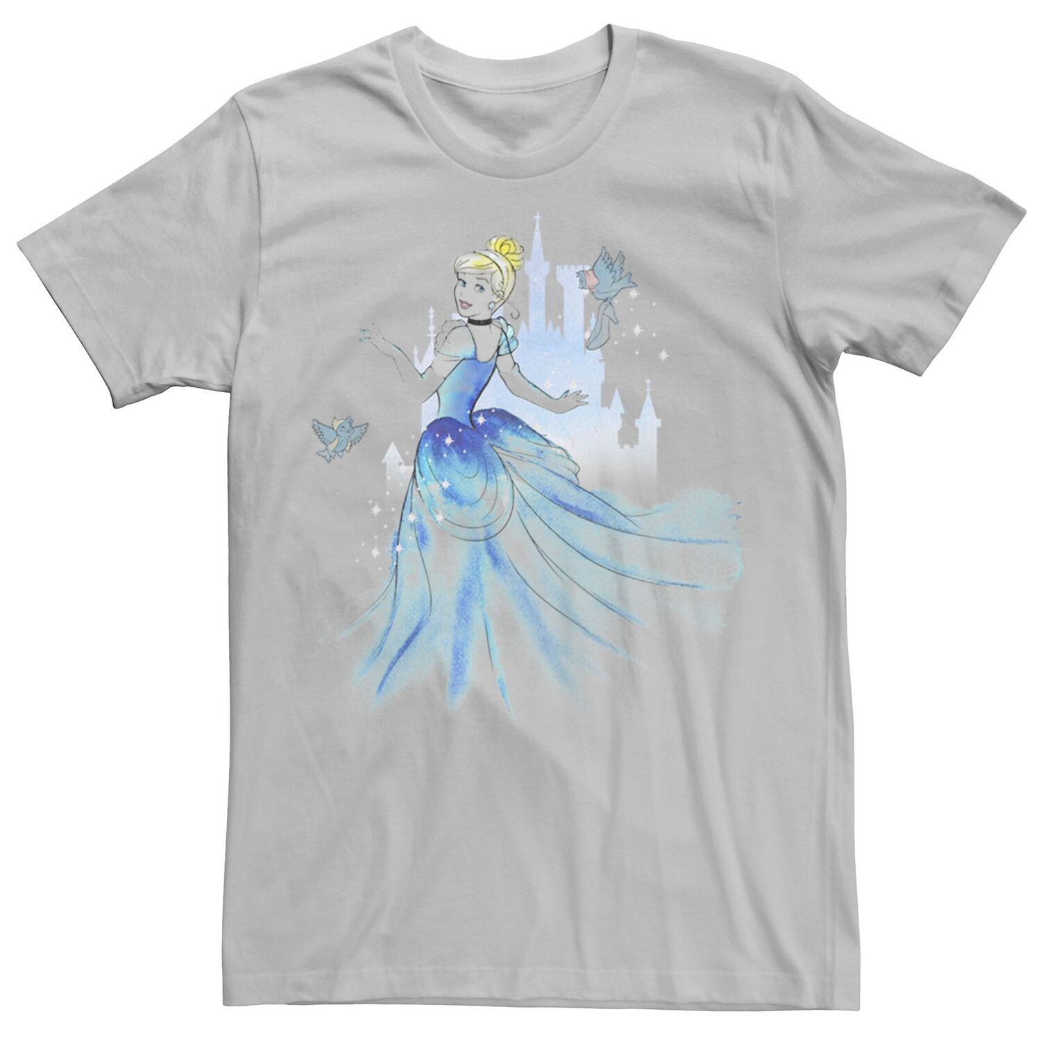 

Мужская футболка Cinderella Birds & Castle с акварельным рисунком Disney