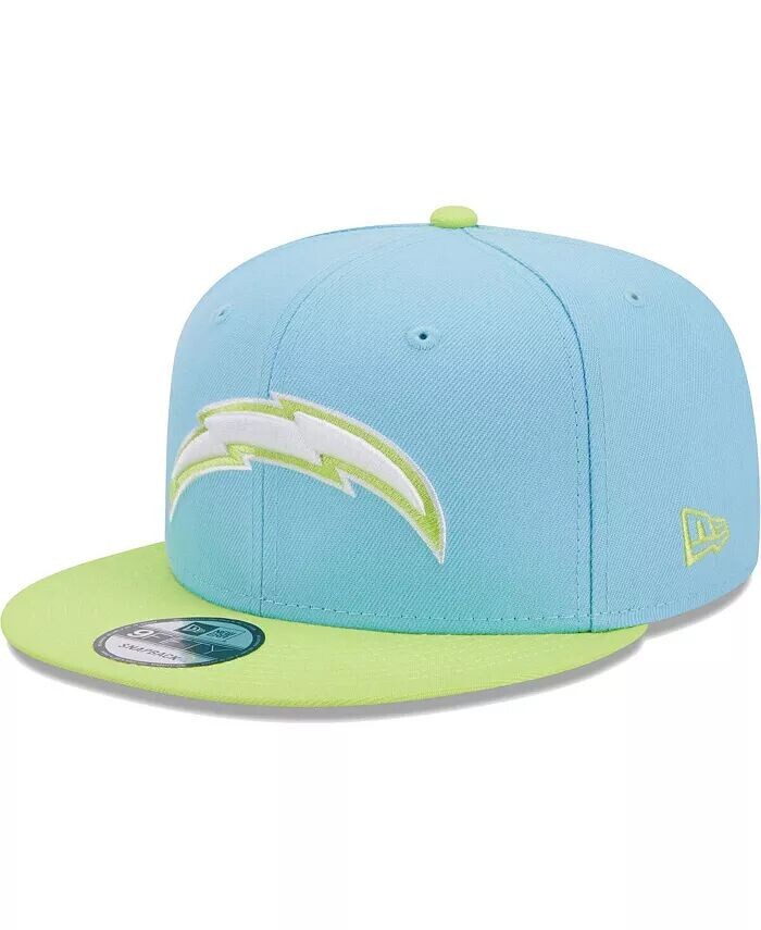 

Мужская голубая, неоново-зеленая бейсболка Los Angeles Chargers Two-Tone Color Pack 9FIFTY Snapback Hat New Era, синий