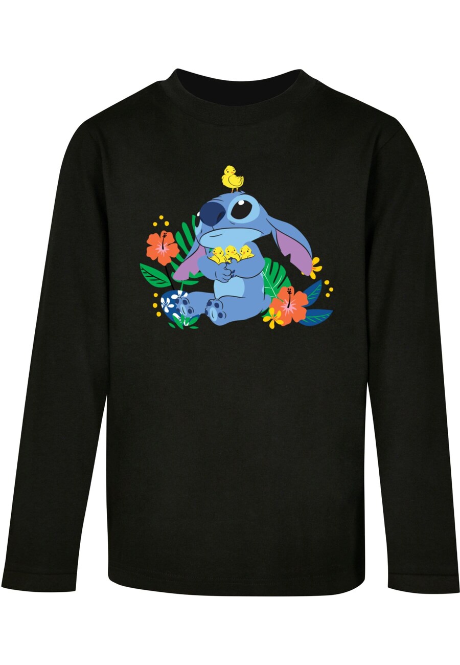 

Лонгслив ABSOLUTE CULT Shirt Lilo and Stitch - Birds, черный