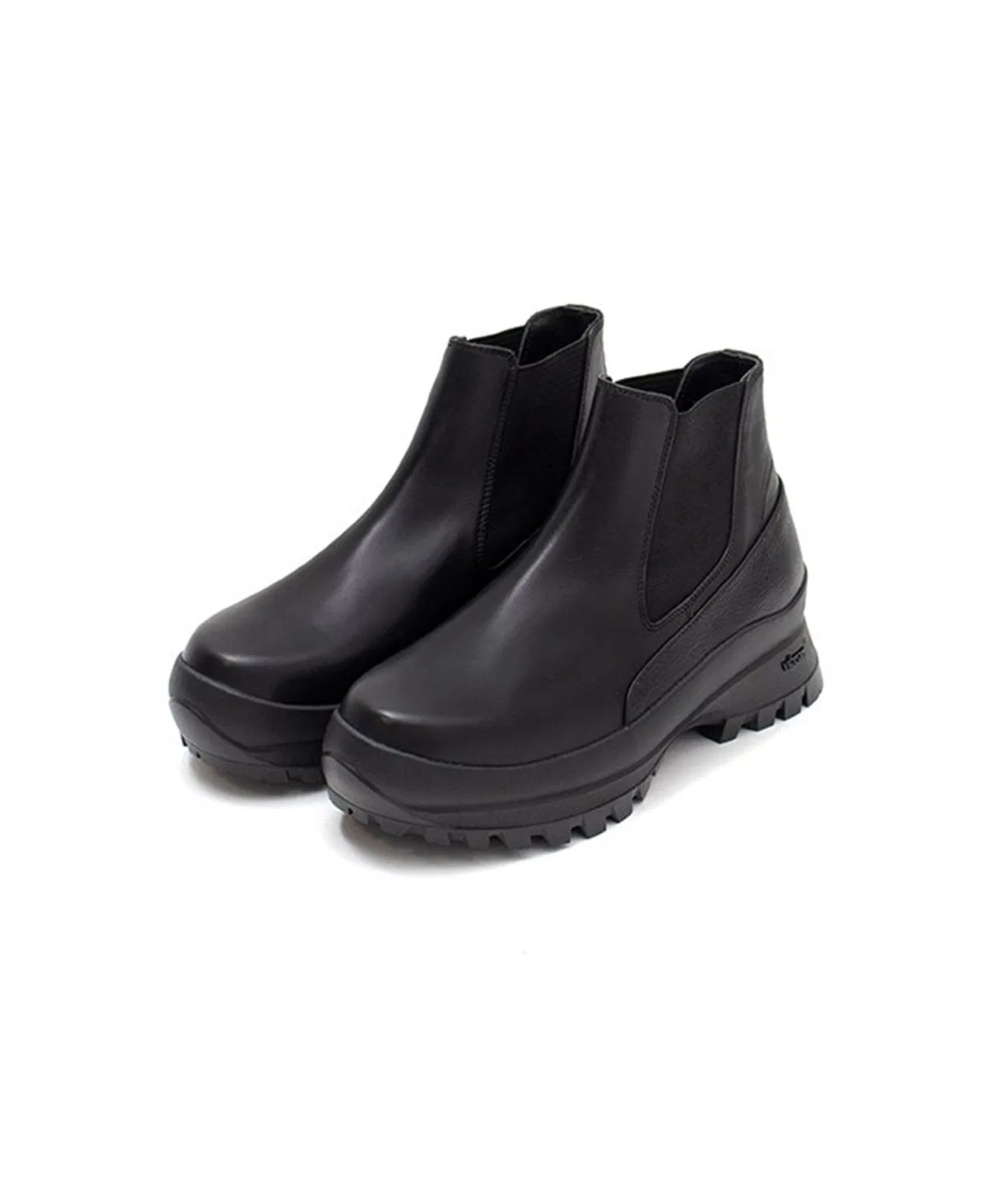 Ботинки BRISTOL SIDEGORE из стеар-хайда на подошве Vibram, цвет чёрный — фото 2