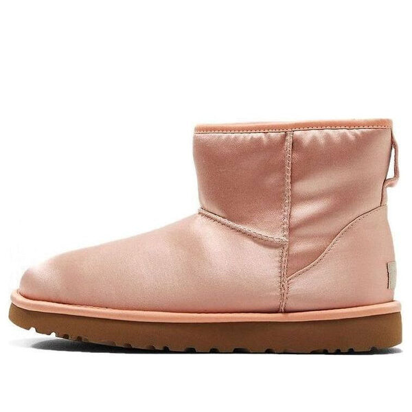 Сапоги зимние UGG Classic атласные, красный