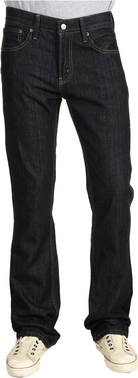 Джинсы 527 Slim Bootcut Levi's, темно-синий деним без эффекта состаривания