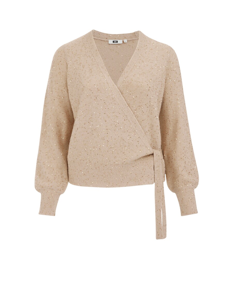 

Тонкий вязаный свитер WE Fashion Sweater, бежевый