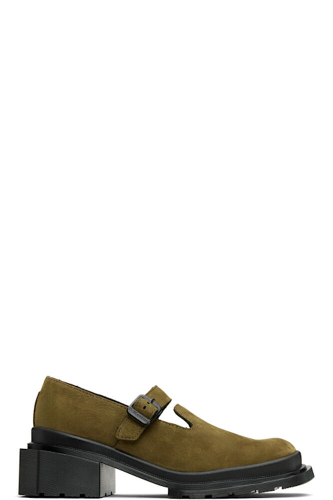 Туфли Mary Jane Maybole цвета хаки Dr. Martens