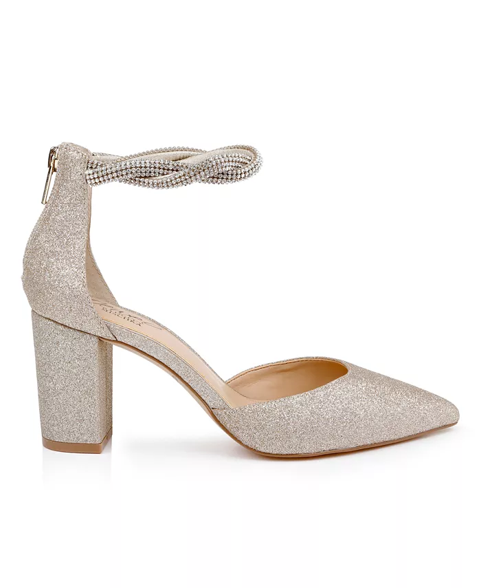 Женские вечерние туфли Tinsley Jewel Badgley Mischka, белый