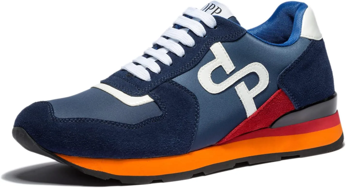 

Мужские модные кроссовки OPP, повседневные, на шнуровке, из замши и кожи, для бега, тенниса, спорта и тренажерного зала Whaletill, синий