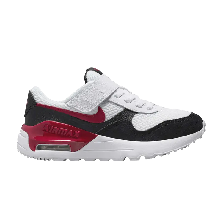 

Кроссовки Nike Air Max SYSTM PS White Black Gym Red, белый